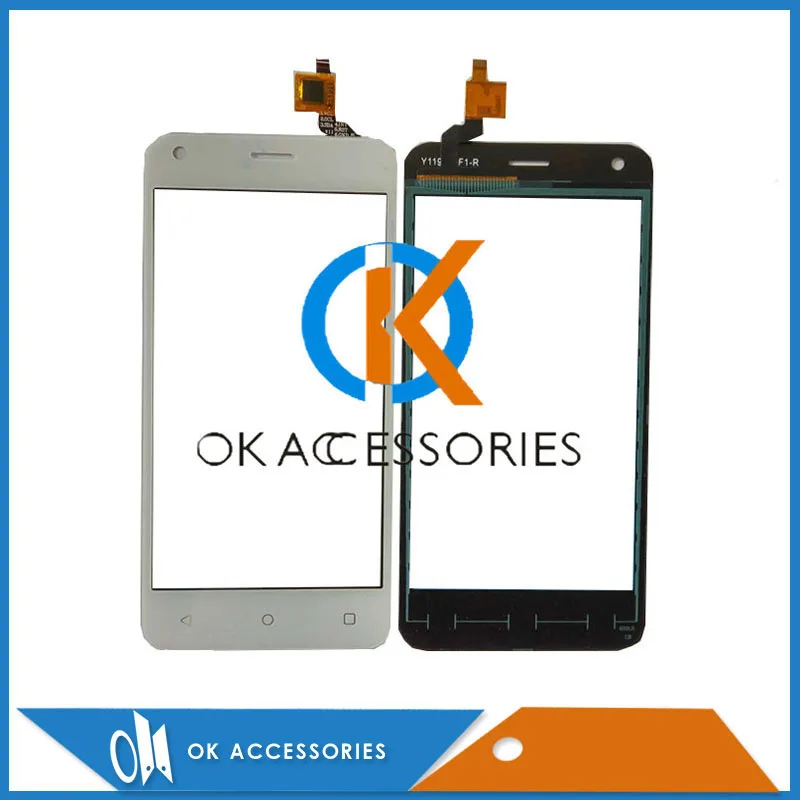 Стекло для сенсорного экрана Fly FS454 FS 454 черного и белого цвета с клейкой лентой 1
