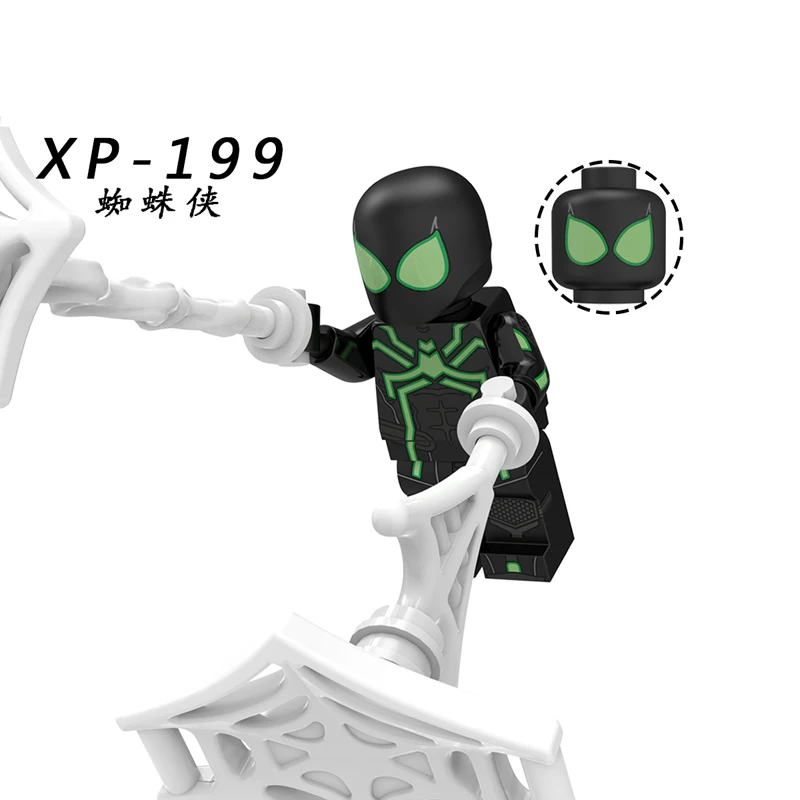XP199 Супер герои Marvel Мстители Mysterio Ultimate Человек-паук Нуар гвеном строительные блоки фигурки из блоков, игрушки для детей KT1027 - Цвет: XP199