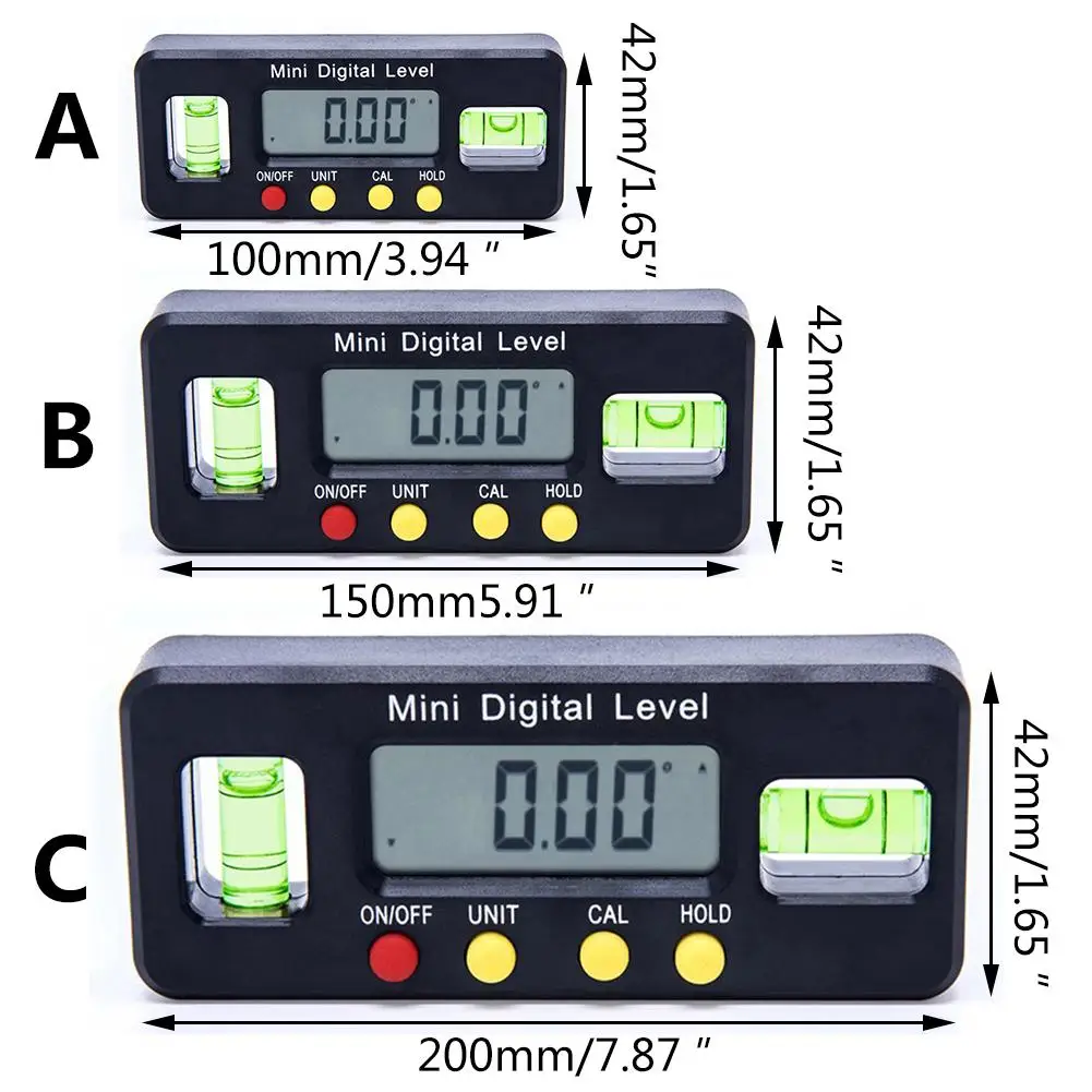 Mini Digital Level Angle Finder Protractor Electronic Box 360 Degree Horizontal Inclinometer Measuring | Инструменты