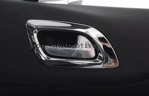 ABS Хромированная внутренняя отделка двери 4 шт./компл. для 09 10 CITROEN C4 C 2009 2010|door handle