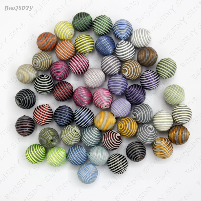 Mix Gray Colors 10 штук 16 мм 18 мм 20 мм 22 мм 24 мм круглый акриловый шар, обернутый Воском Шнур бусины Diy ювелирных изделий Аксессуары(JM6149 - Цвет: Mix Gray Colors