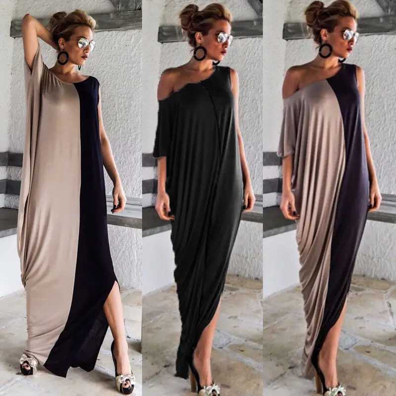 Летнее платье 2018 Новое модное женское с коротким рукавом в стиле пэтчворк о