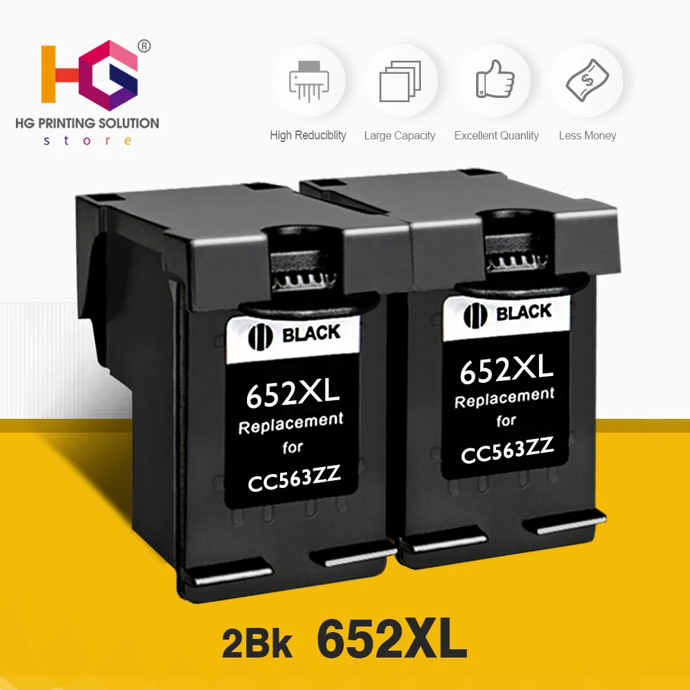 Замена QSYRAINBOW 2 black для HP 652 652xl Deskjet 1115 1118 2135 2136 2138 3635 3636 3835 4535|Чернильные картриджи| |