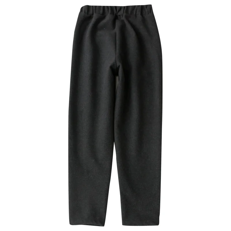 

2021 Korean Autumn Winter Clothes Loose Vintage Elastic Waistline Haren Pants Women Casual Long Trousers Pantalon Femme A392