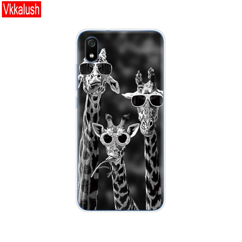 80155 Силиконовый чехол-сумка для Xiaomi Redmi 7a, чехол s, полная защита, мягкая задняя крышка из ТПУ для Redmi 7A, бампер, чехол для телефона - Цвет: 80155