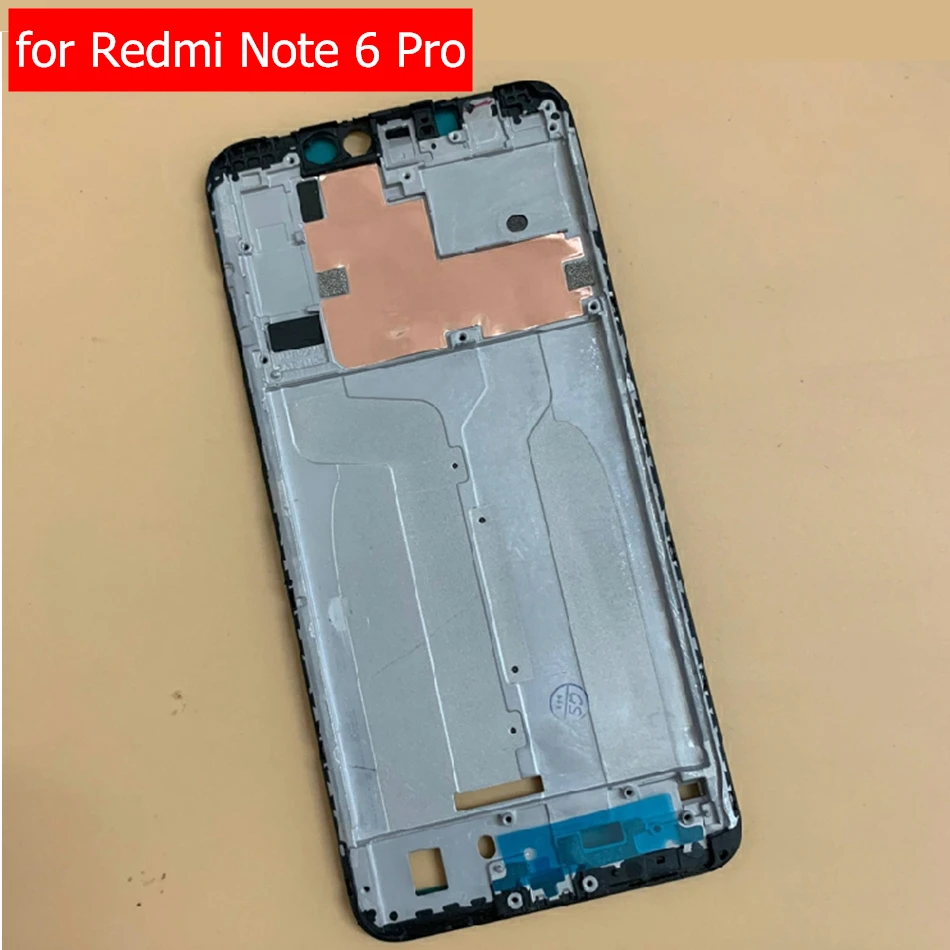 Для Xiaomi Redmi Note 6 Pro средняя рамка поддерживающая рамка для ЖК-дисплея пластина корпус ободок Лицевая панель ободок Глобальный Ремонт Запчасти