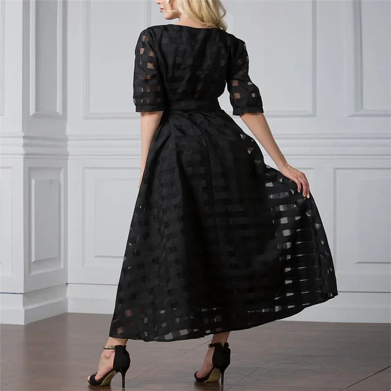 2018 Для женщин летние Винтаж платье плюс Размеры элегантные длинные Платья для