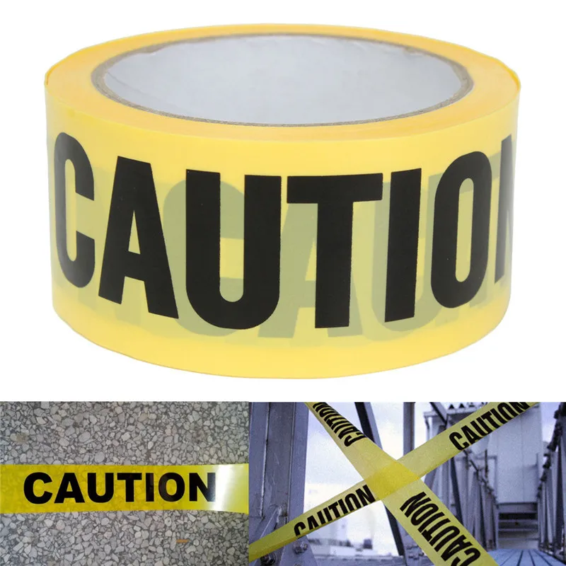 50 м x 5 см рулон желтой защитной ленты для защитного барьера полицейской баррикады