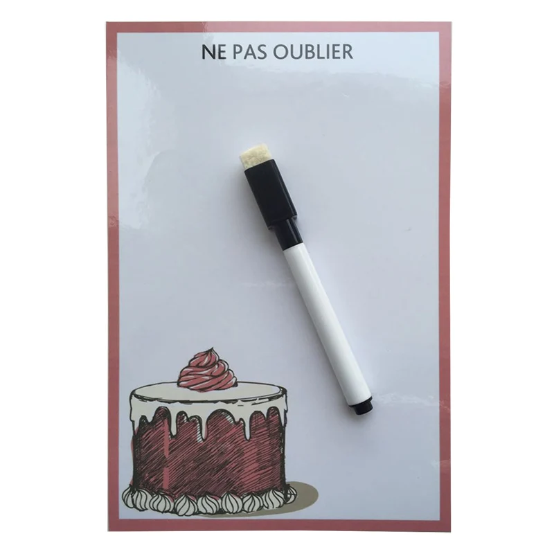 Серия тортов компактная сухая стираемая гибкая магнитная доска на холодильник