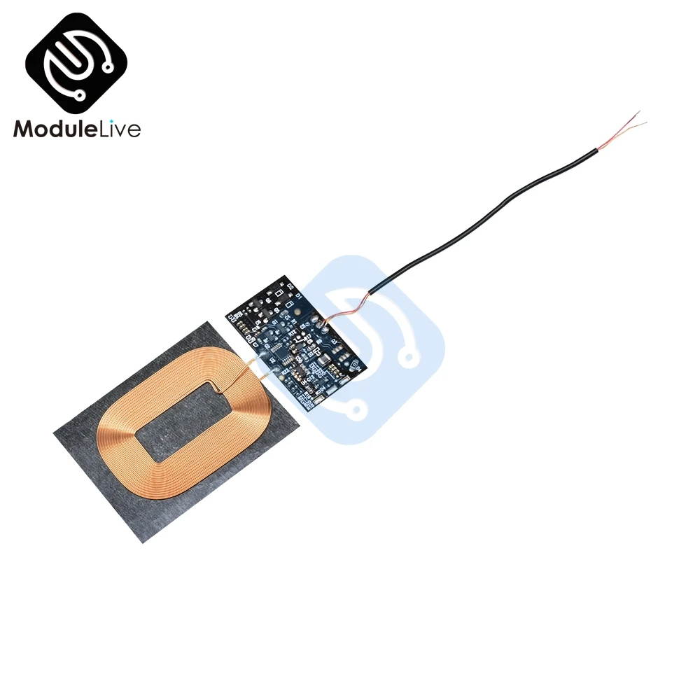 DIY Qi стандартная беспроводная зарядная катушка приемник Печатная плата модуля PCB DIY катушка для телефона для 5V 1A батарея быстрое зарядное устройство