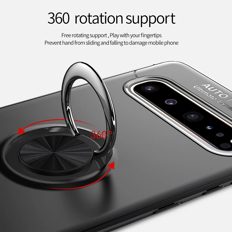 Роскошный чехол для телефона для samsung Galaxy S10e чехол-накладка с кольцом на палец, автомобильная подставка, силиконовый мягкий чехол для Galaxy S10 Lite чехол