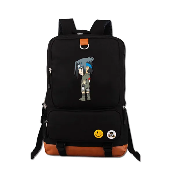 Высокое качество аниме Наруто Uzumaki Печать Холст Mochila Feminina дорожная военная сумка школьные сумки для подростков рюкзак для ноутбука - Цвет: 20