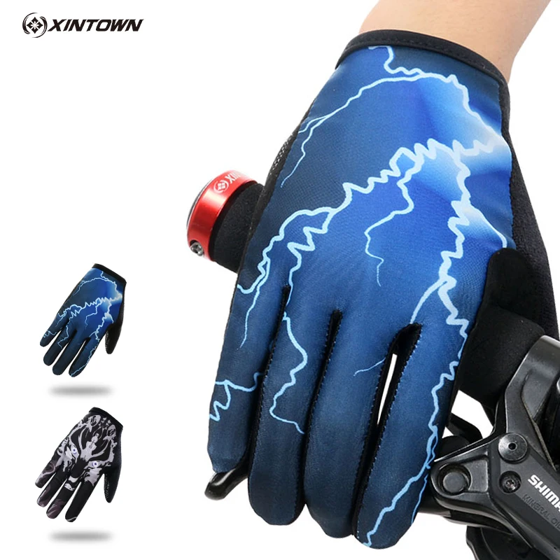 Унисекс велосипедные перчатки полный палец велосипед MTB сенсорный экран Гелевые