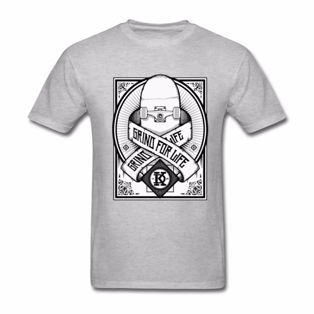 2018 New Skateboard T shirt Men Skater Longboard sk8 Short Sleeve Grind for life Men's compression Custom Summer Top Plus | Мужская