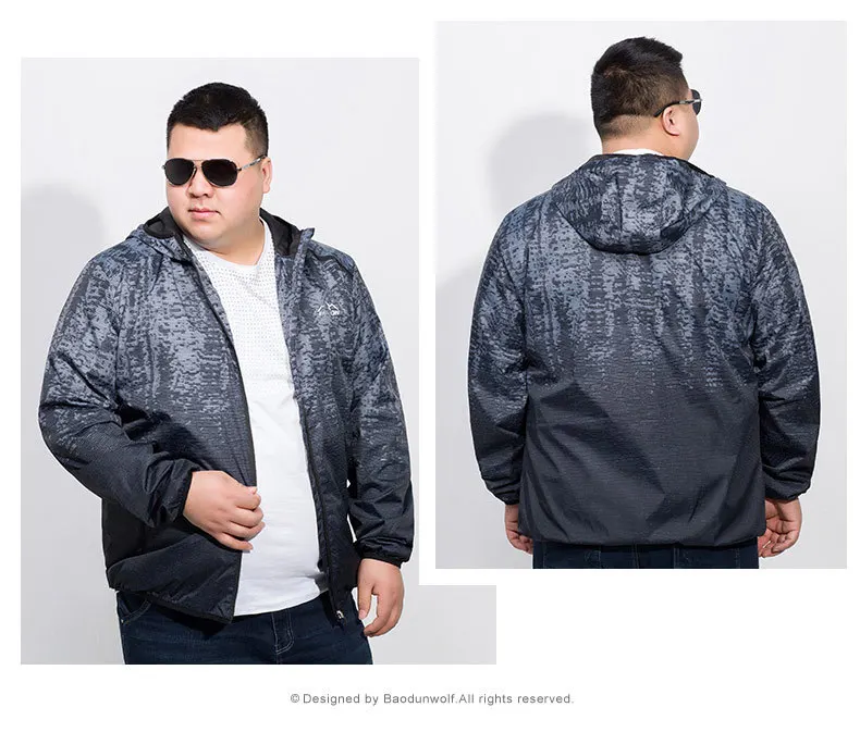 Плюс размер 8XL 7XL 6XL 5X Новая камуфляжная куртка пальто Мужская брендовая одежда