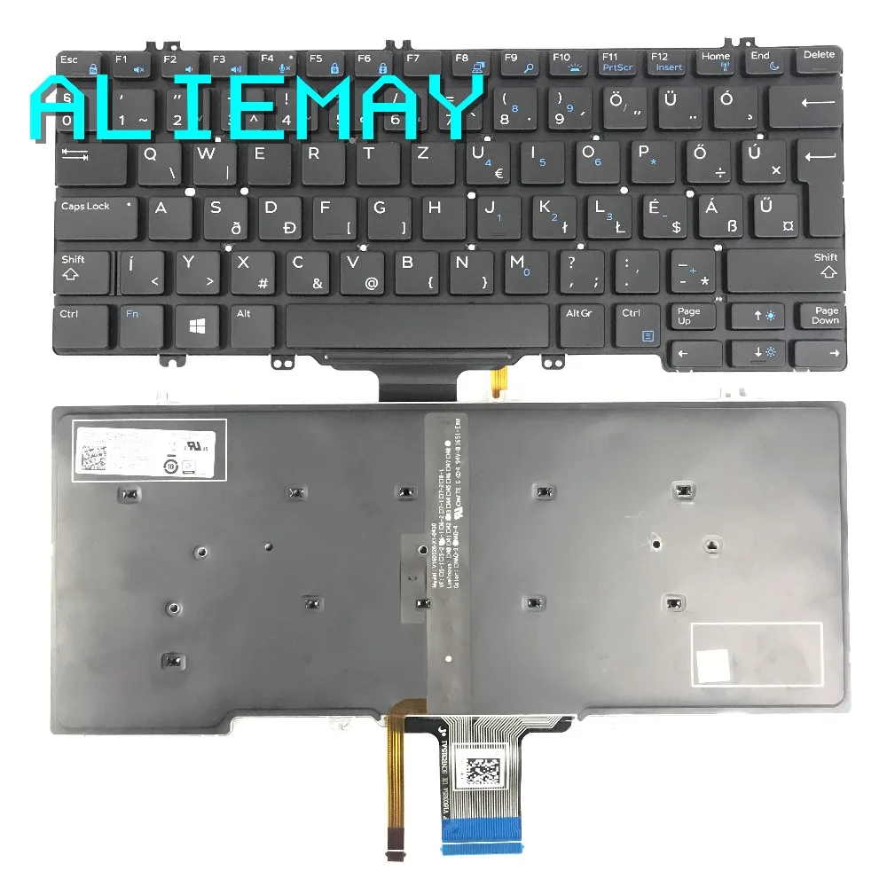 Совершенно новая Оригинальная клавиатура для ноутбука с подсветкой HG Венгрия DELL