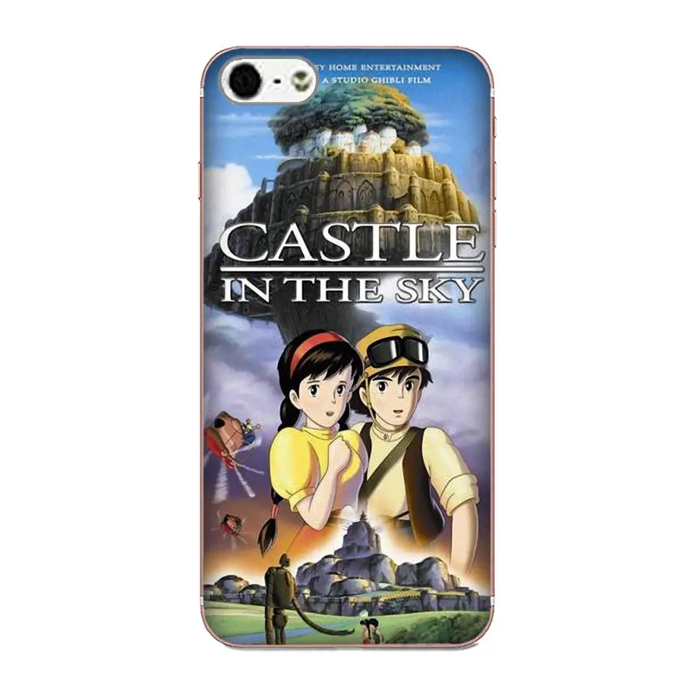 Робот замок в небе мягкий для Moto G G2 G3 G4 G5 HTC 530 626 628 630 816 820 One A9 M7 M8 M9 M10 E9 Plus U11 TPU Рисунки на.