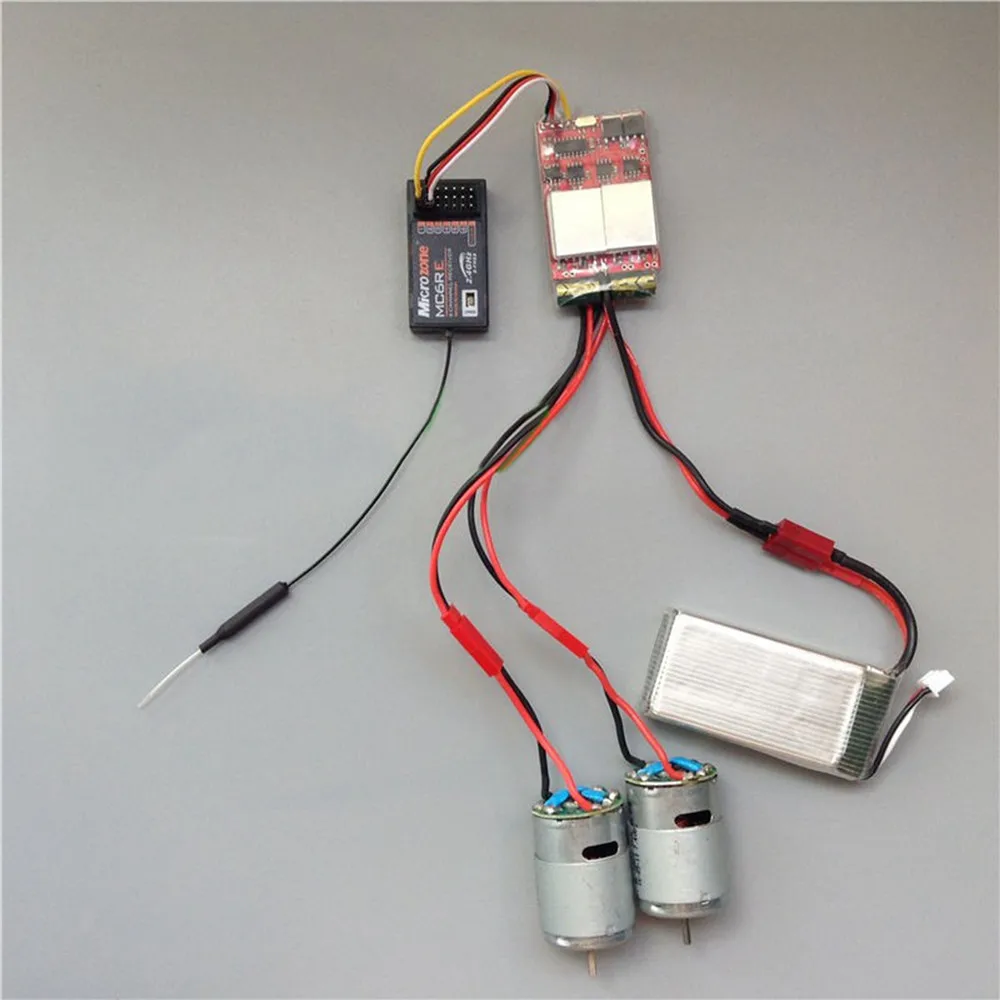 20A x 2 двунаправленный матовый ESC двойной способ ESC электронный регулятор с высокой скоростью 380 двигатель для RC DIY лодки управляющие части