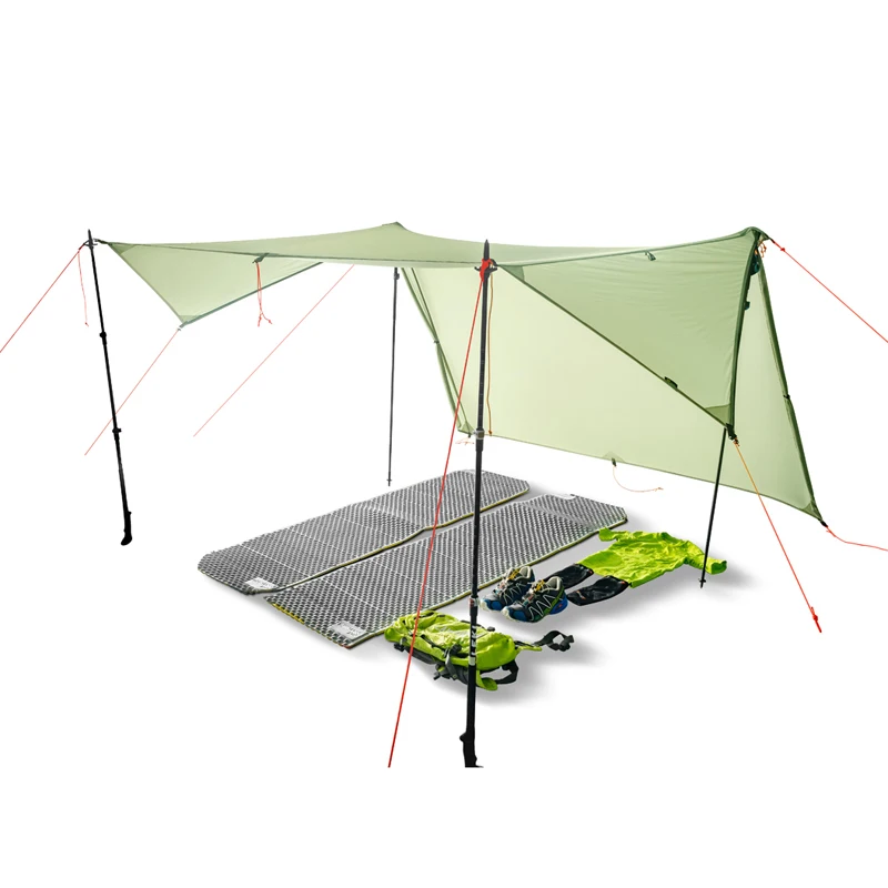 

2023 FLAME'S CREED Double Side Silicon Coated Ultra-light 20D Nylon Outdoor Tarp Shelter Professional Beach Awning Oudoor