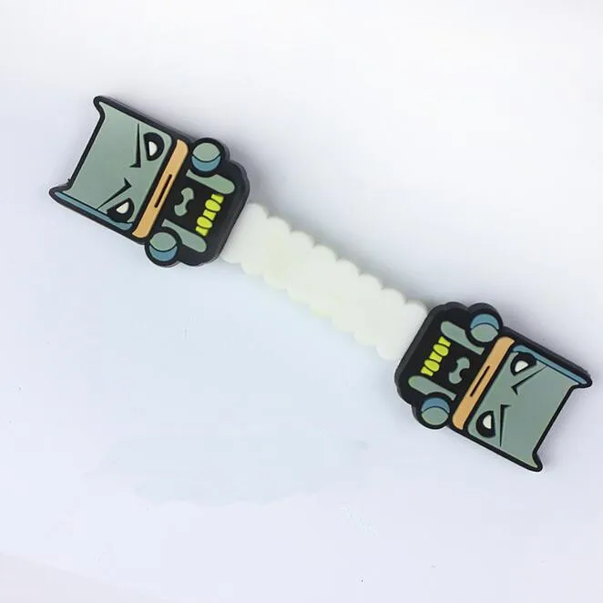 100 шт./лот мультфильм Мститель Железный человек силконус Кабельный органайзер бобин намотки протектор провода шнур управление держатель маркера - Цвет: 3