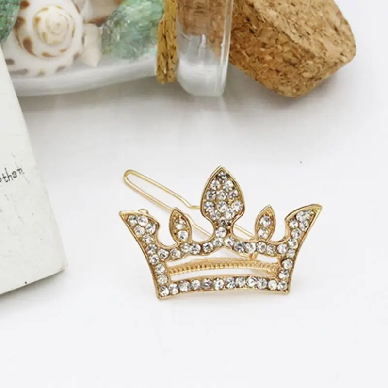 Милая принцесса Геометрическая боковая челка мини заколки для волос женские