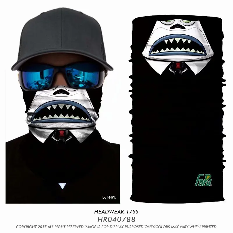 Бесшовная 3D маска шутник пестрый Джокер клоун на Хэллоуин для лица бега