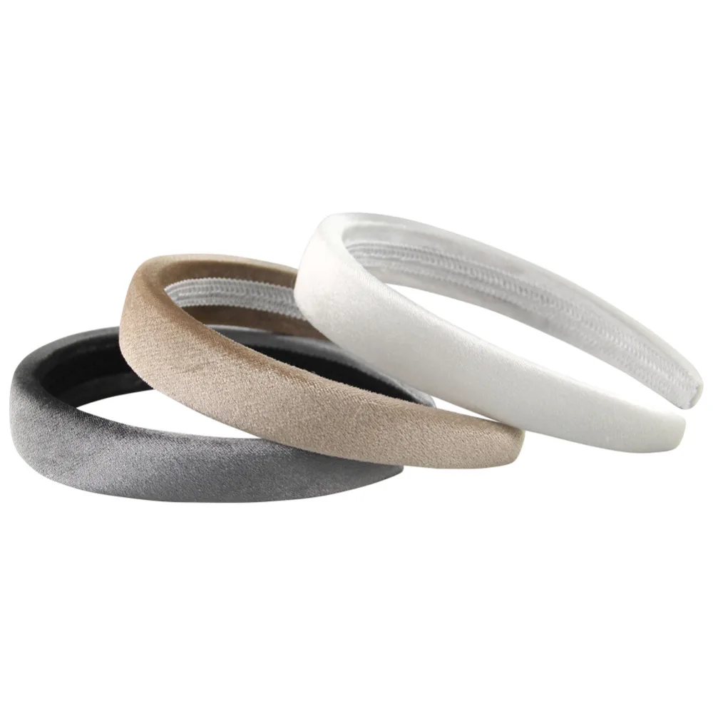 1Pcs Thin Sponge Velvet Hair Band Female Fashion Solid Headbands Headwear Lovely Accessories for Women Drop Shipping |