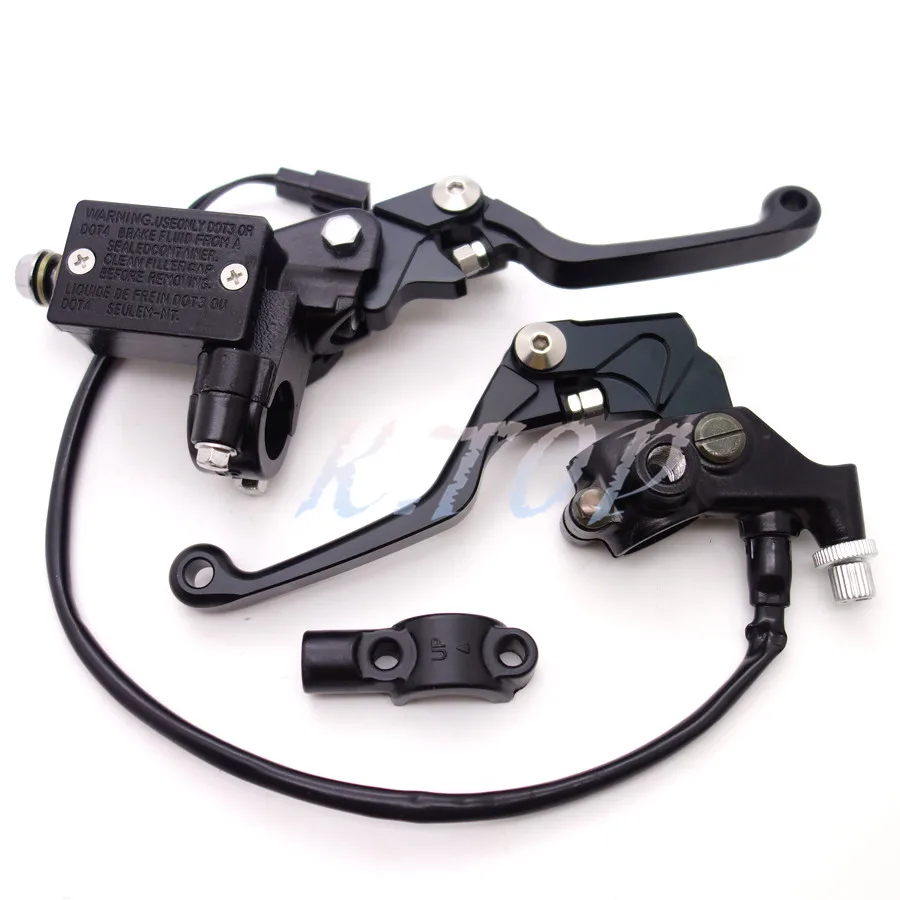 Новый 7/8 &quot22 мм Черный Мотоцикл Главный Тормозной Цилиндр Бачка рычаг Для Honda Suzuki