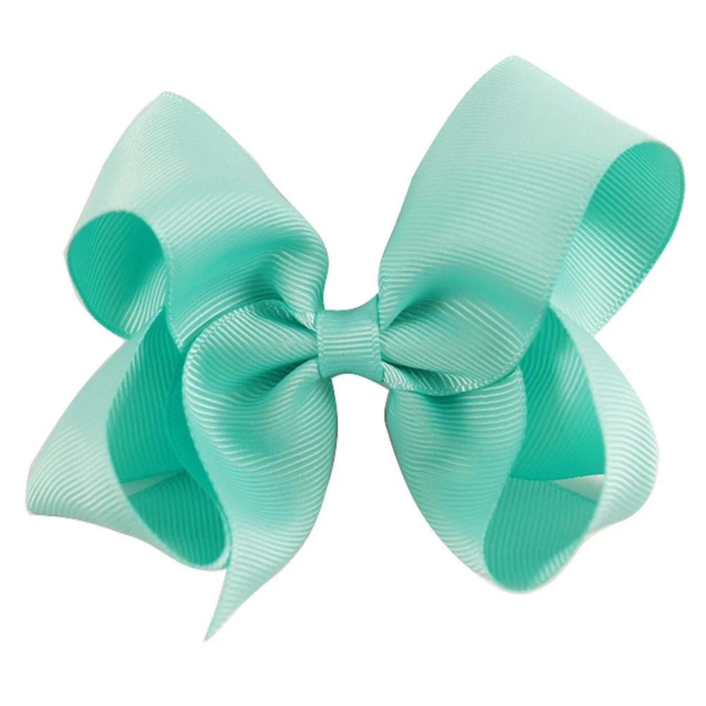 2Pcs/Lot Sweet 4'' Solid Hair Bows Grosgrain Ribbon With Alligator Clip Hairpins For Kid Girls Accessories | Детская одежда и