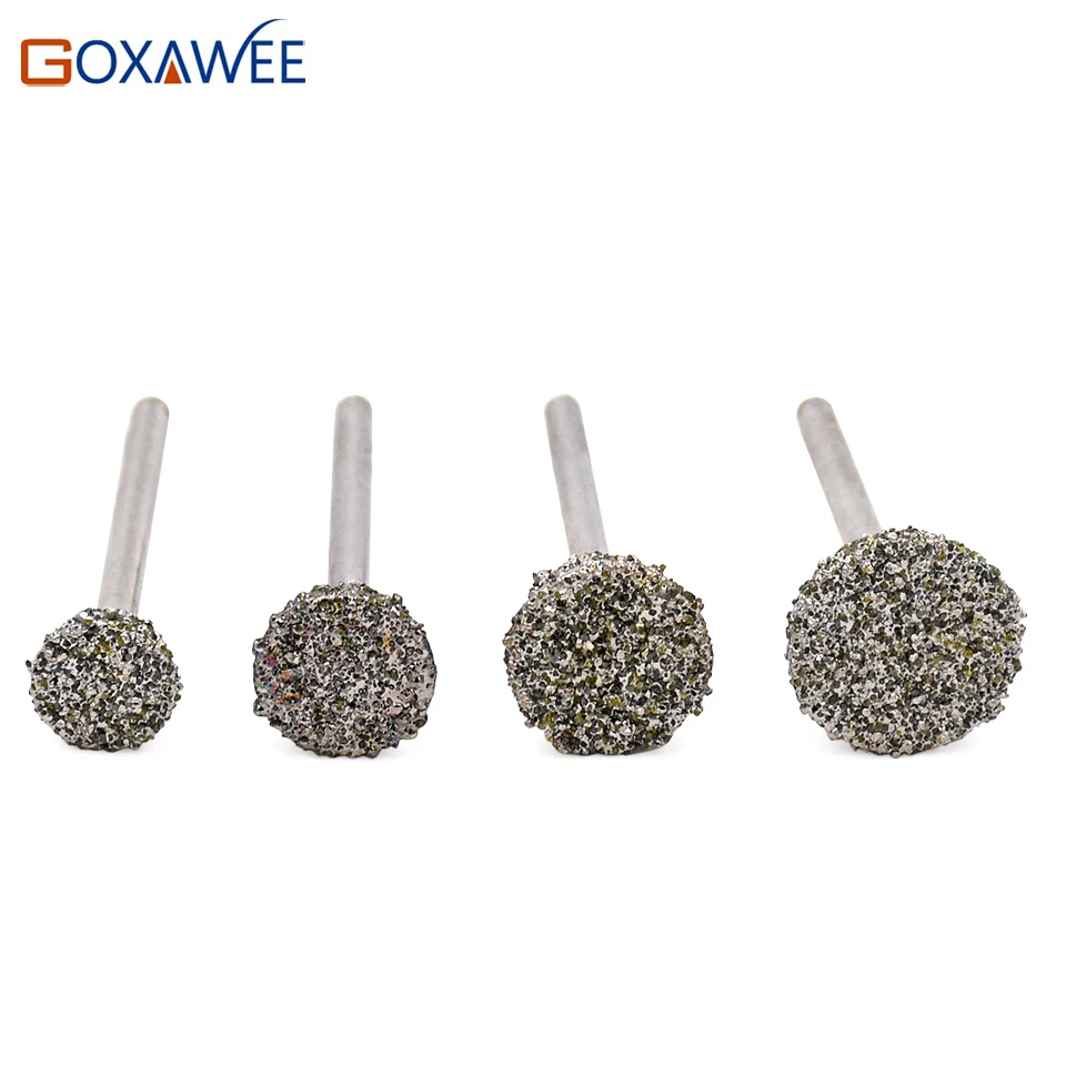 GOXAWEE 6pcs Magnetic Sanding E Needle Diamond Grinding Jade Carving For Dremel Accessories 10/12/14/16mm | Инструменты