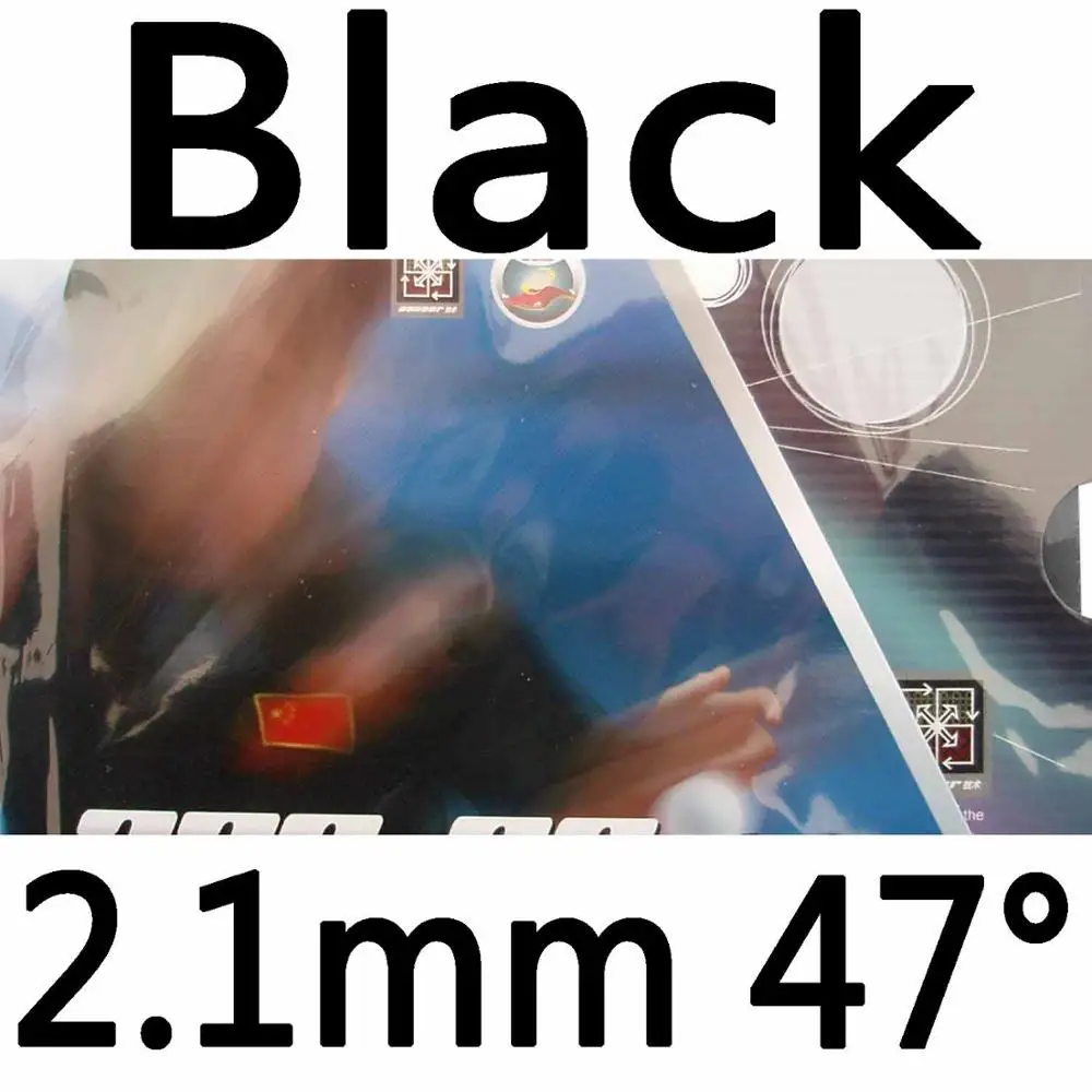 Black 2.1mm H47 РИТЦ 729 Дружба 729-08 накладки Резина с губкой на ракетки для настольного тенниса для пинг понга - Цвет: Black 2.1mm H47