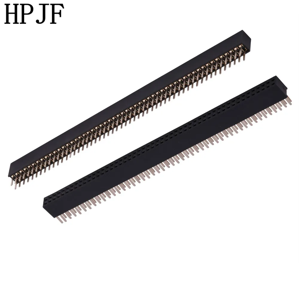 2 шт. Шаг 1 0 мм 2x50Pin 100 Pin Женский двойной прямой ряд Заголовок разъем|socket connector|l