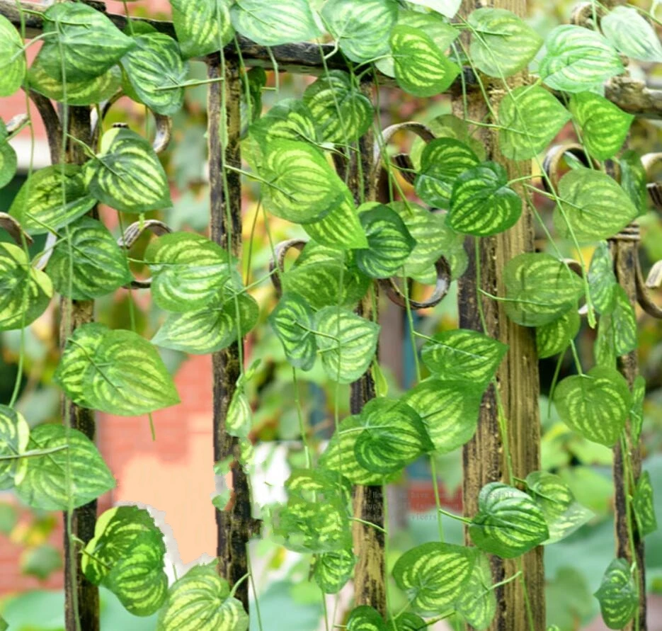 Искусственный Шелковый Плющ листьев арбуза искусственная ткань ротанга листва