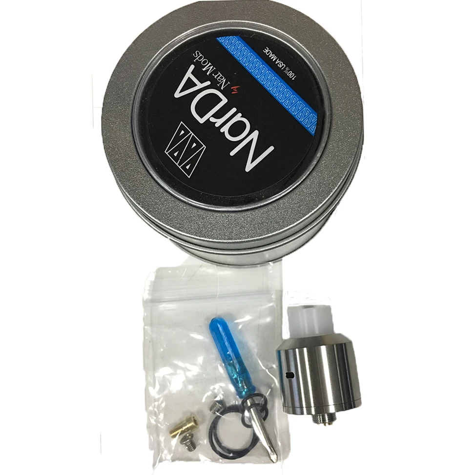 2017 NarDA RDA Распылитель 316 Нержавеющая Сталь DIY Rebuidable Капает Peek Изолятор Подходит
