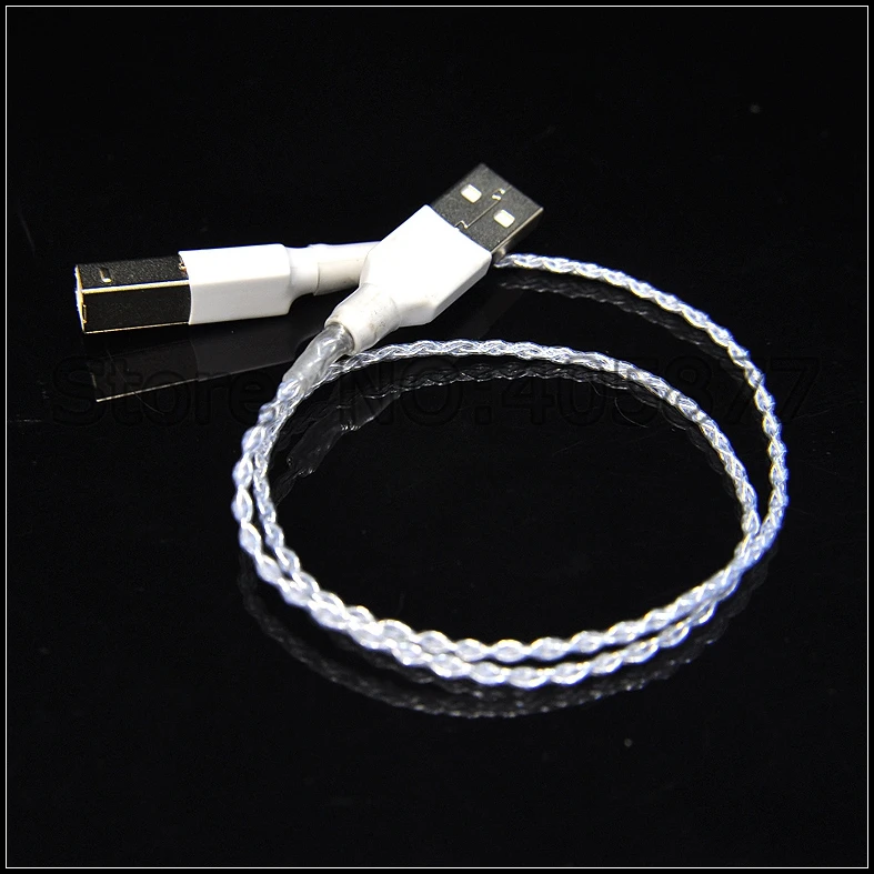 Высококачественный посеребренный USB аудио кабель A B Hifi кабель|audio cable|hifi usb cableusb audio