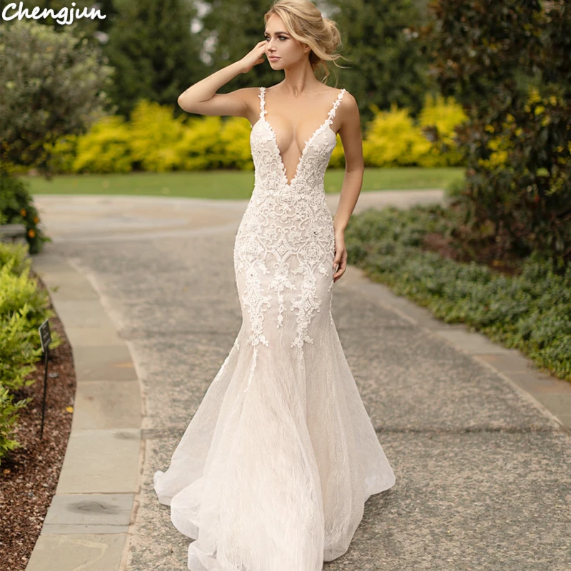 Chengjun новейший дизайн очаровательное свадебное элегантное сексуальное платье со