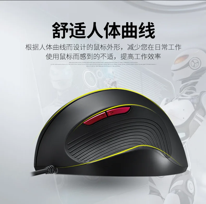 Оригинальная немецкая perixx PERIMICE-518R, Проводная вертикальная мышь, вертикальная программируемая оптоэлектронная эргономичная мышь для большой руки