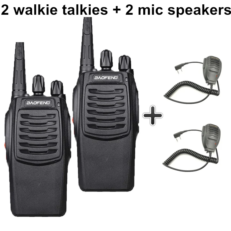 Add 2 mic speakers 2 шт. Baofeng BF-C1 портативная рация UHF Walk Talk 5 Вт Любительское радио Baofeng Bf-888s обновленная CB радио Ham Talki Walki - Цвет: Add 2 mic speakers