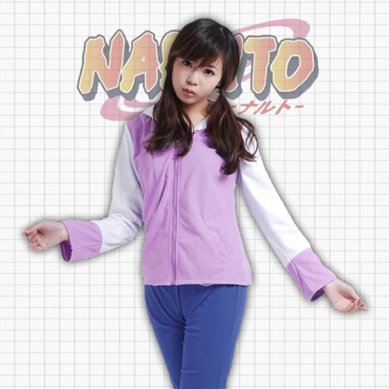 Наруто Хината Хюга Косплей Костюм 2-го поколения женское платье Повседневная