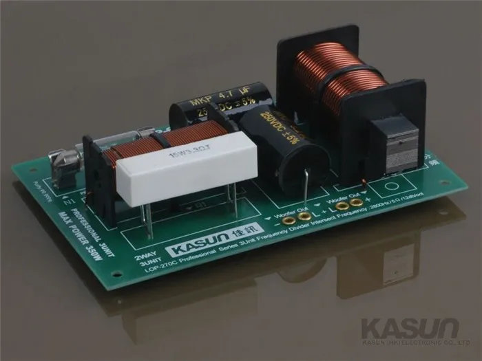 1 шт. 3-полосный кроссовер с делителем частоты LOP-670C твитер двойной НЧ-динамик для