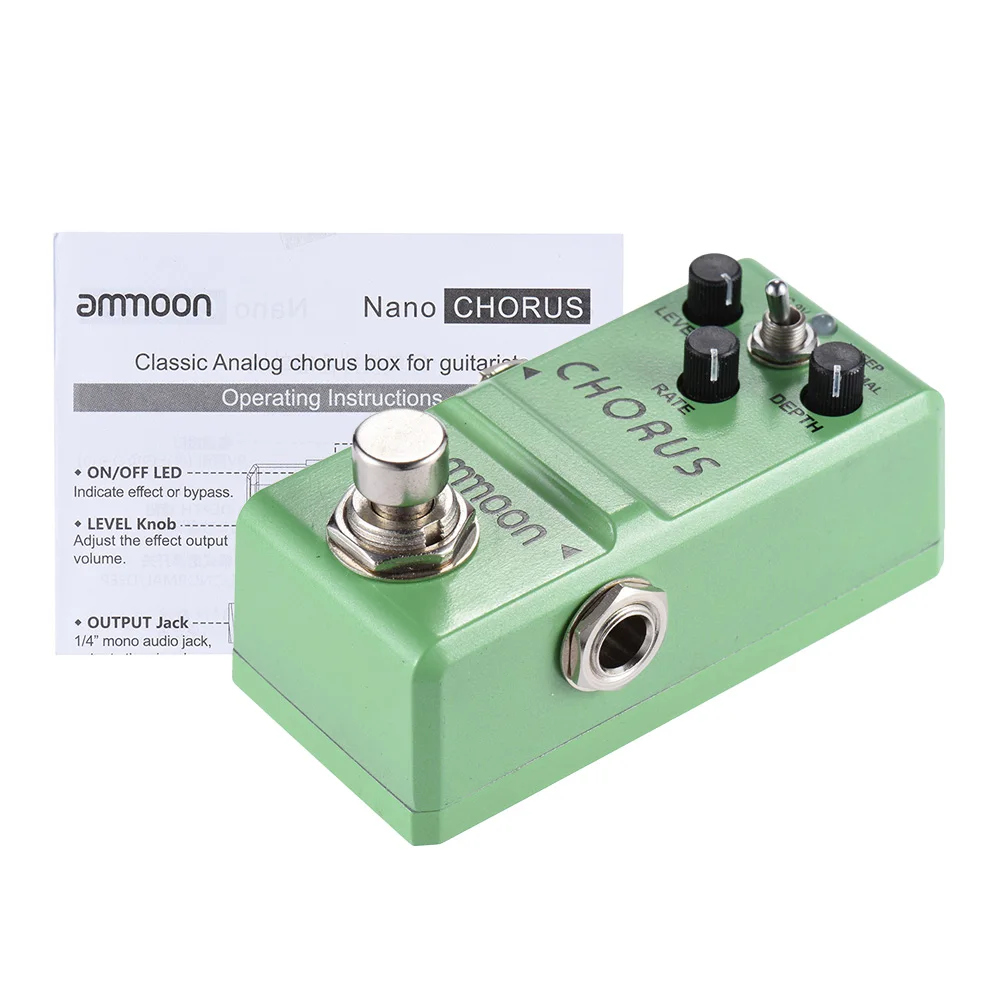 Ammoon AP 14 аналоговый Хор Guitarra педаль Nano серии гитары эффектов Алюминий корпус из