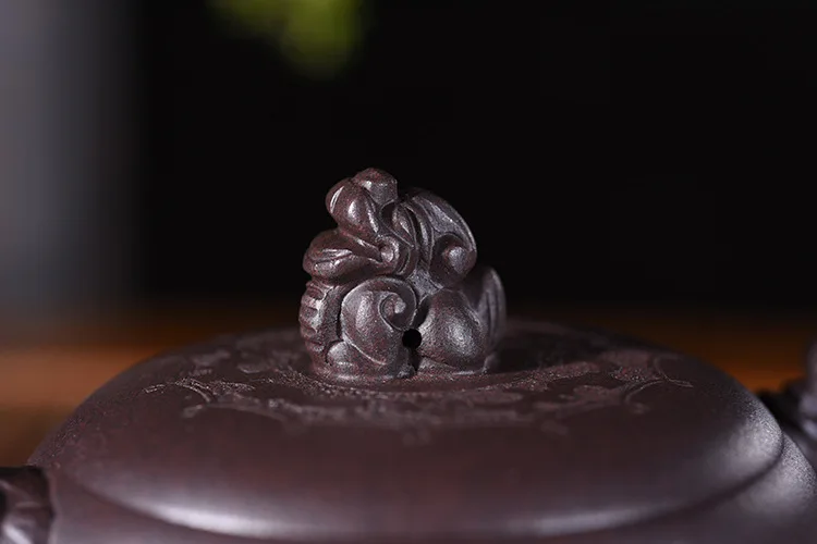 Фиолетовая глина yixing pot Подлинная artisan mine старая фиолетовая глина дракон горшок кунгфу чайник чайный набор замена волос