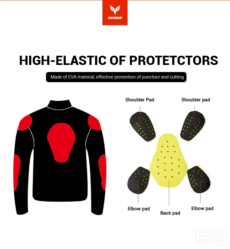 DUHAN Motorcycle jacket men Protective Moto Jacket Motocross Off-Road Dirt Bike Riding Windproof Jaqueta racing Clothing | Автомобили и