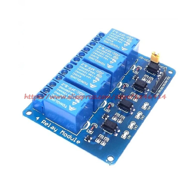 1 шт./лот 5 в 4 Канальный Релейный Модуль Shield PIC AVR DSP Electronic Модуль|relay module shield arduino|relay