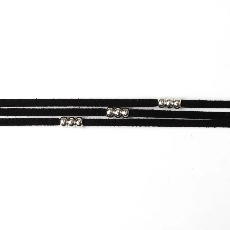 Элегантное ожерелье-чокер с ромашками для женщин многослойные черные бархатные