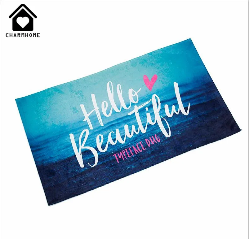 CHARMHOME пользовательский дверной коврик Забавный дизайн шеврон Сахар Череп на