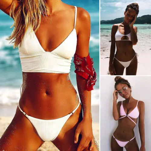 2018 Новый женский комплект бикини пуш ап купальный костюм Пляжная
