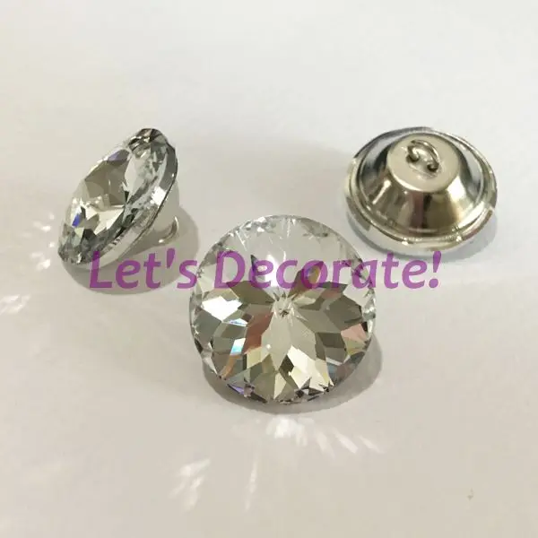 Бесплатная доставка 350 шт./лот 16 мм красные Хрустальные стеклянные пуговицы для