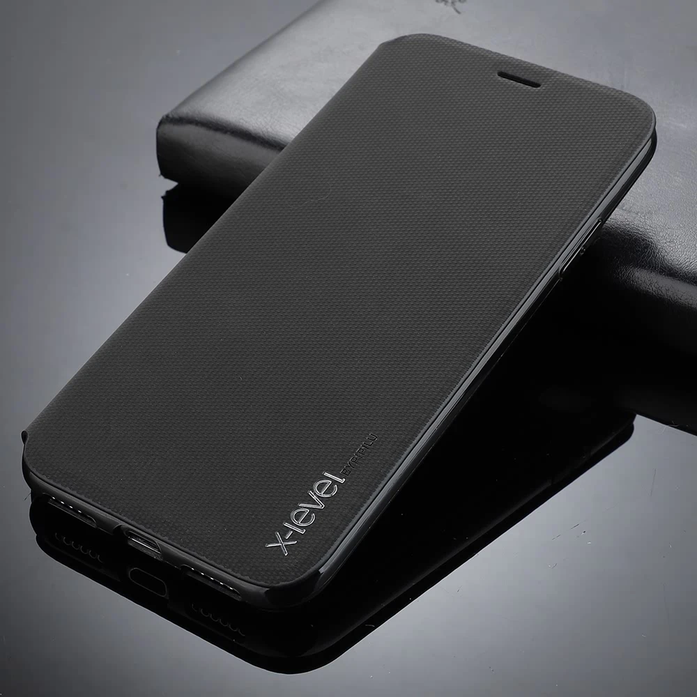 Роскошный чехол-кошелек для телефона iPhone Xr X Xs Max 7 Plus 8 6S 6 бизнес матовый