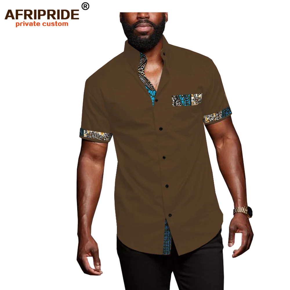 Африканская Футболка с принтом Анкары для мужчин AFRIPRIDE индивидуальная